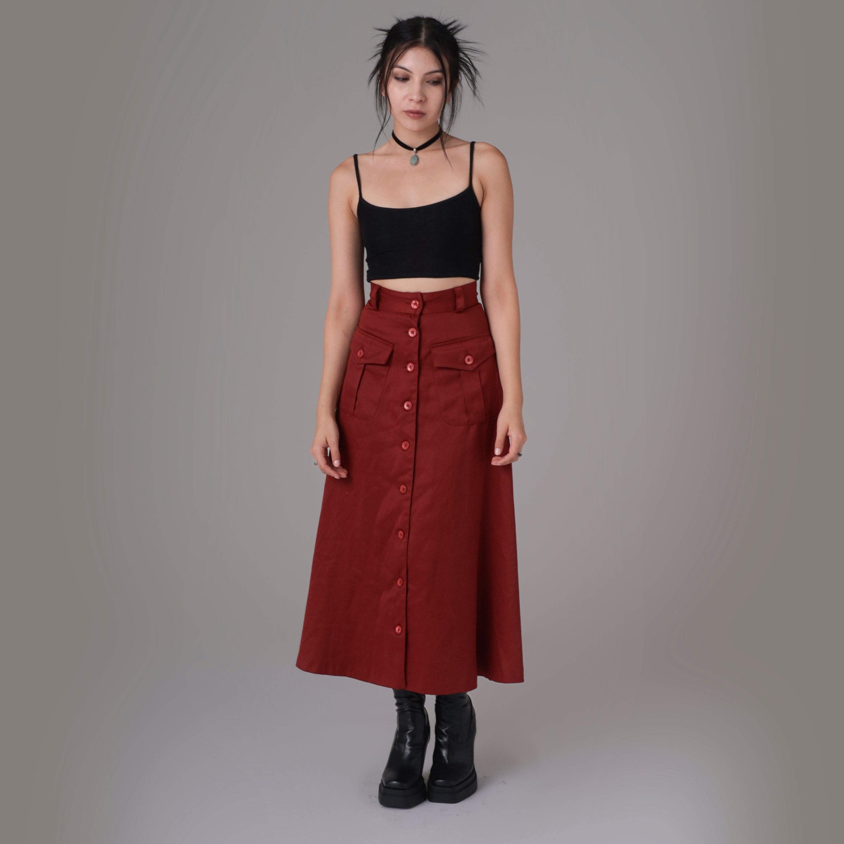 Button skirt 90s hotsell