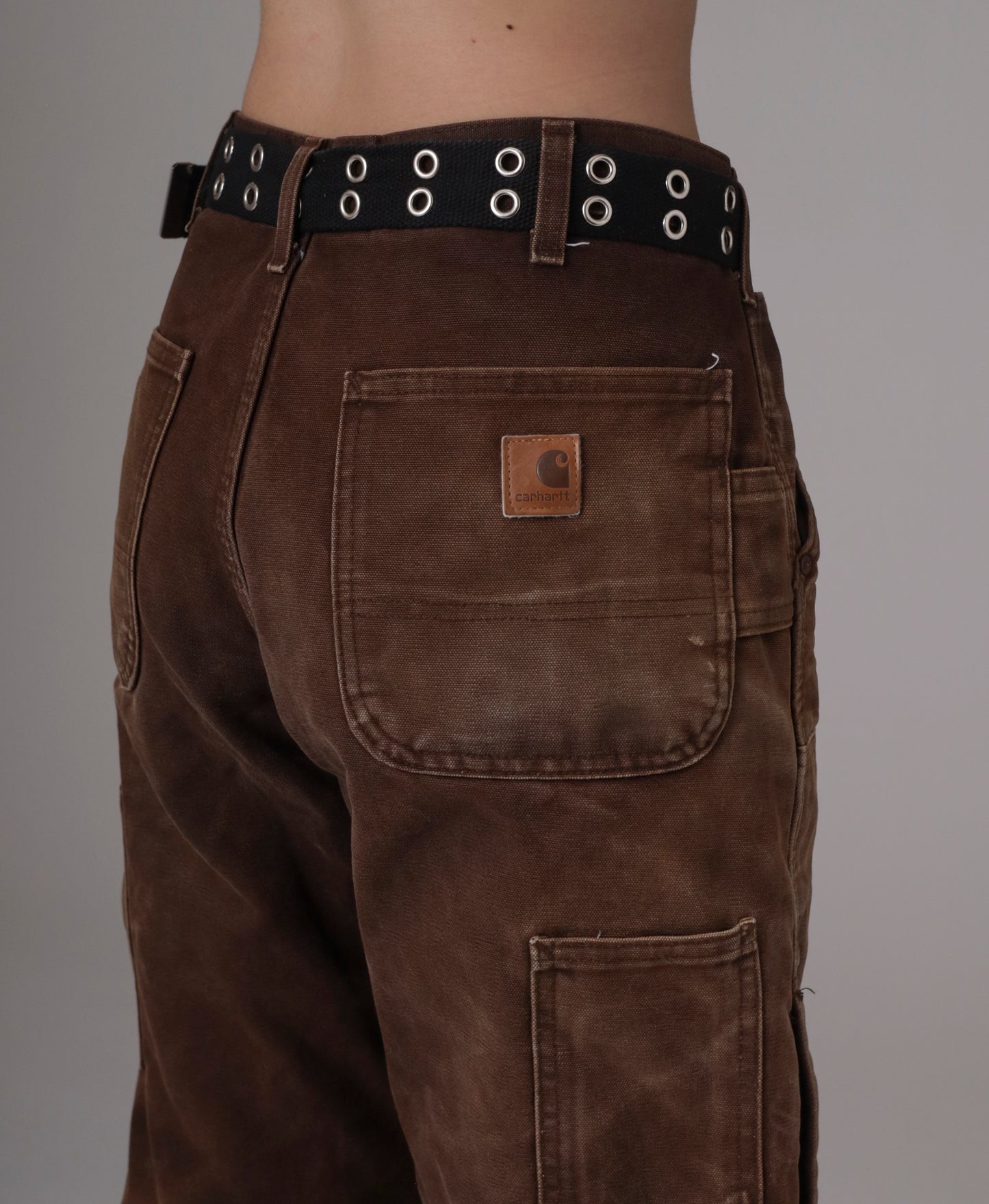 90s Dark Brown Carhartt Lined Double Knee Pants