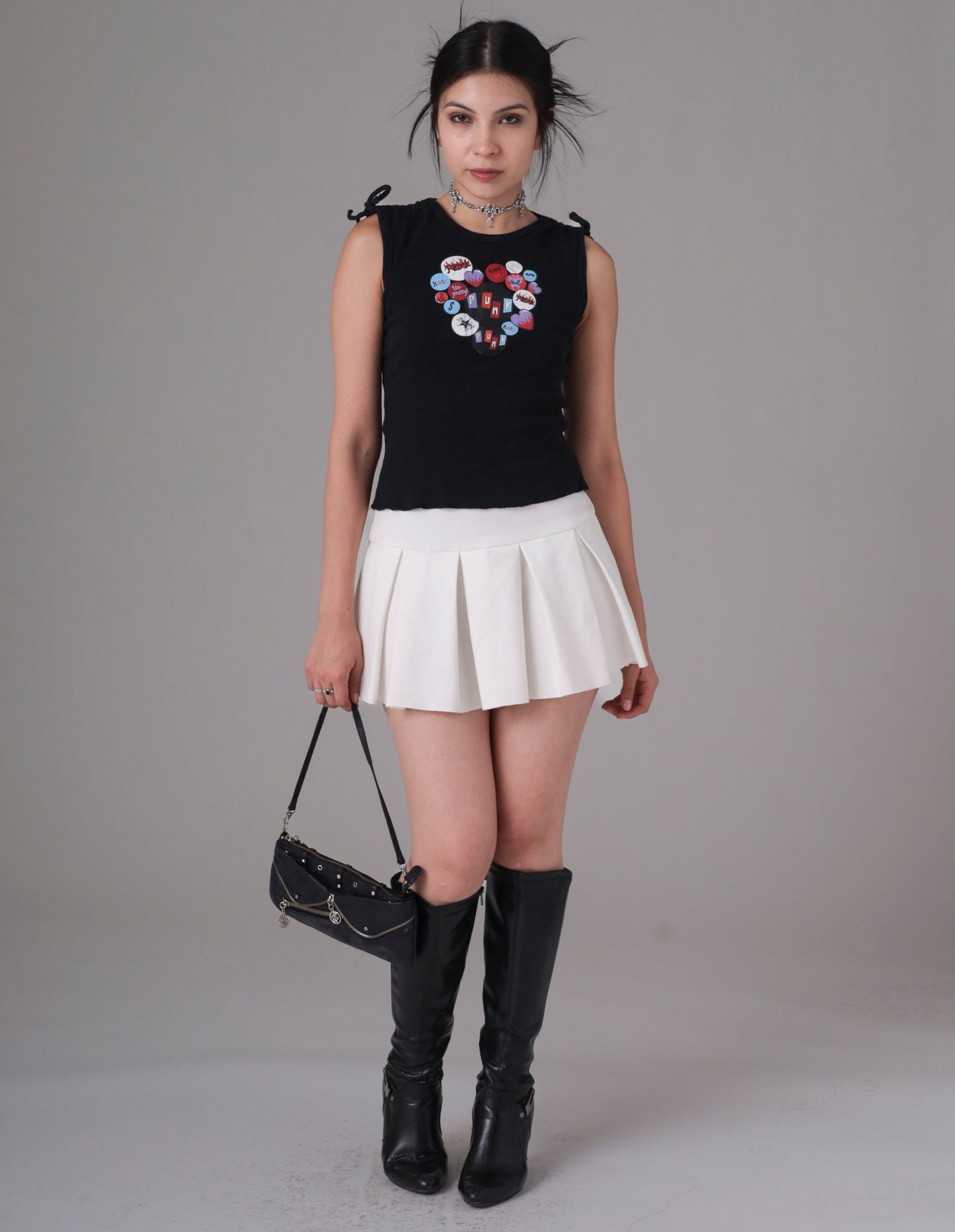 Punk Rocker Girl Tank Top Y2K