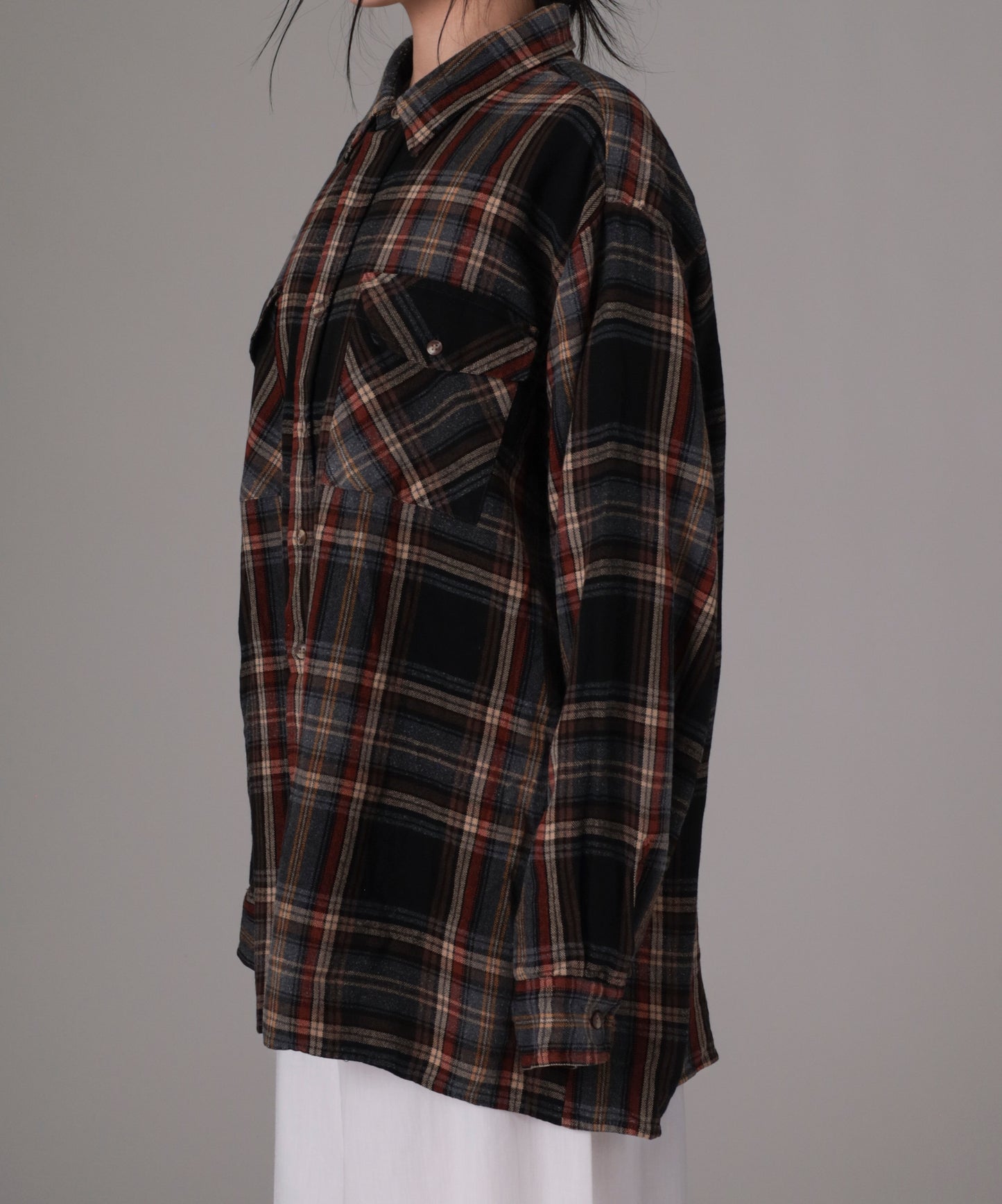 90s Brown Plaid Flannel