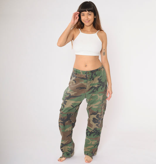 Vintage Camo Army Pants XL R