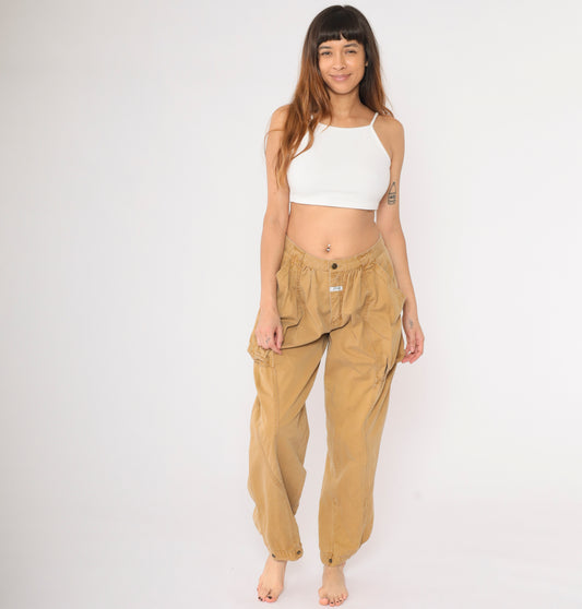 Vintage Brown Ankle Snap Cargo Pant M/44