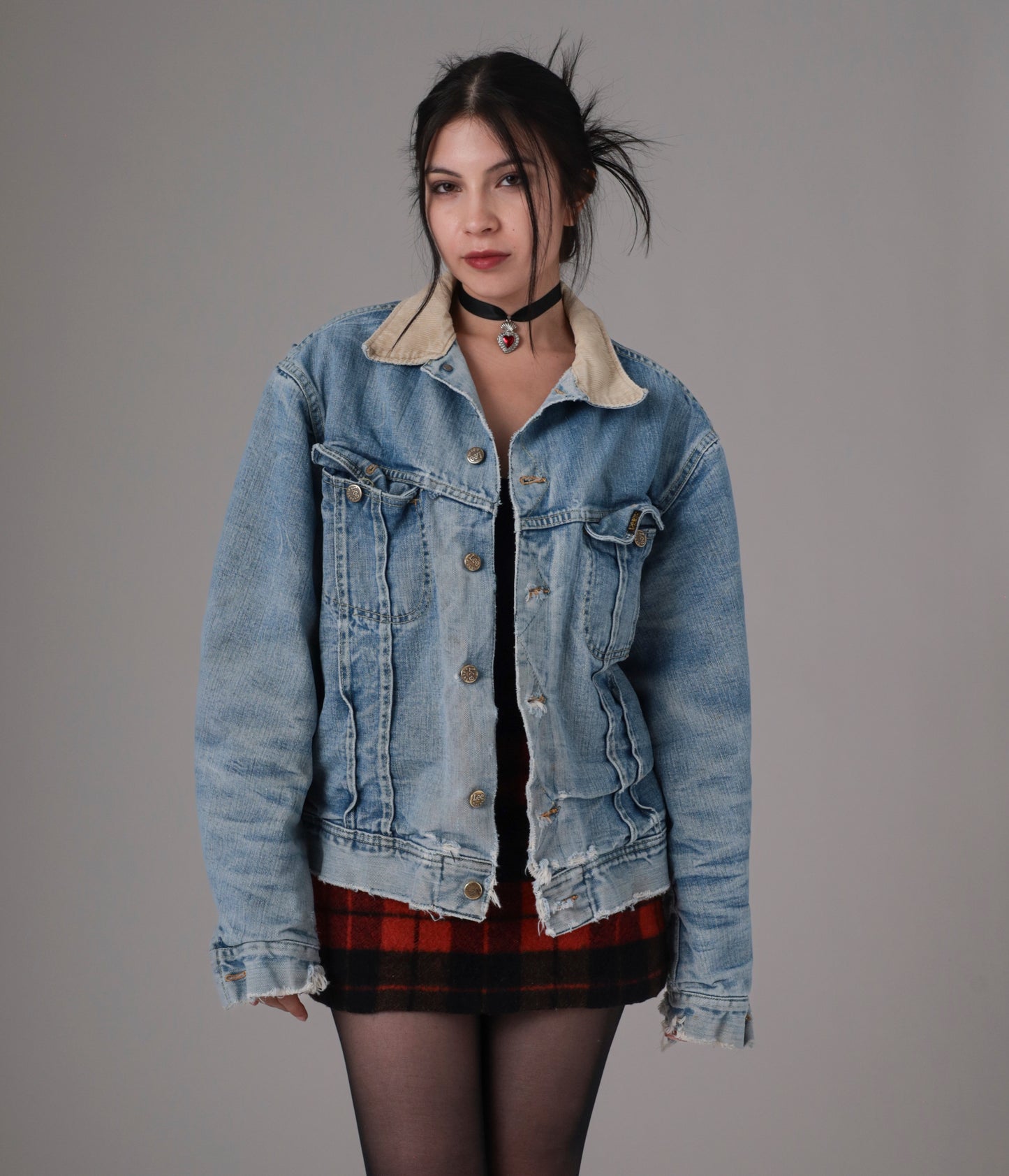 Distressed Denim Jacket