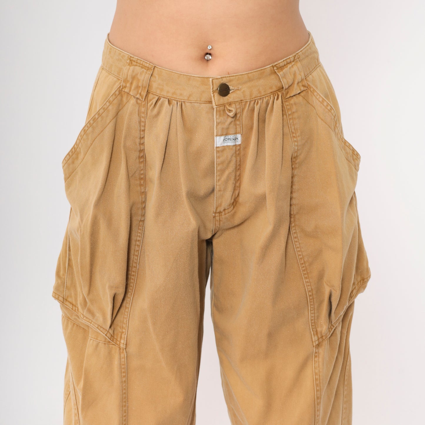 Vintage Brown Ankle Snap Cargo Pant M/44