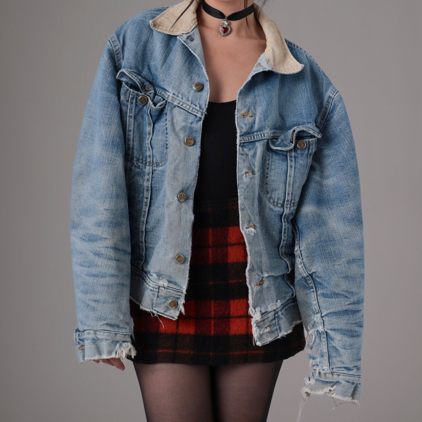 Distressed Denim Jacket