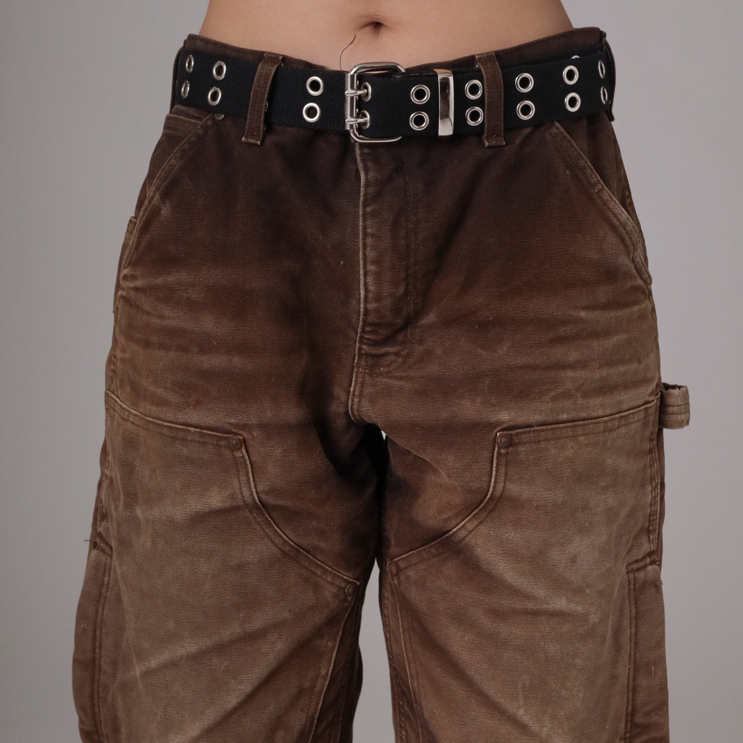 90s Dark Brown Carhartt Lined Double Knee Pants