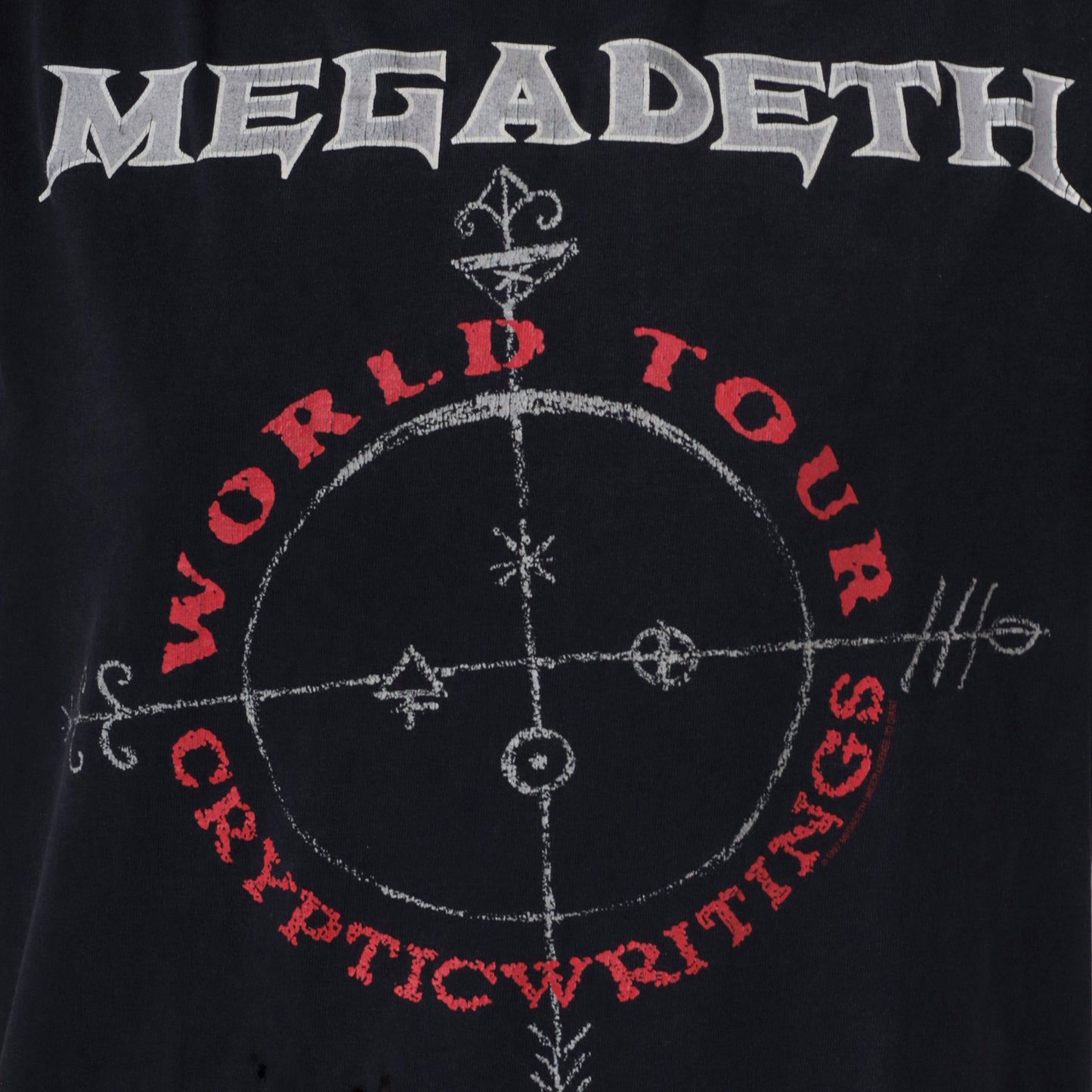 Megadeth 1997 "Cryptic Writings" World Tour T-Shirt