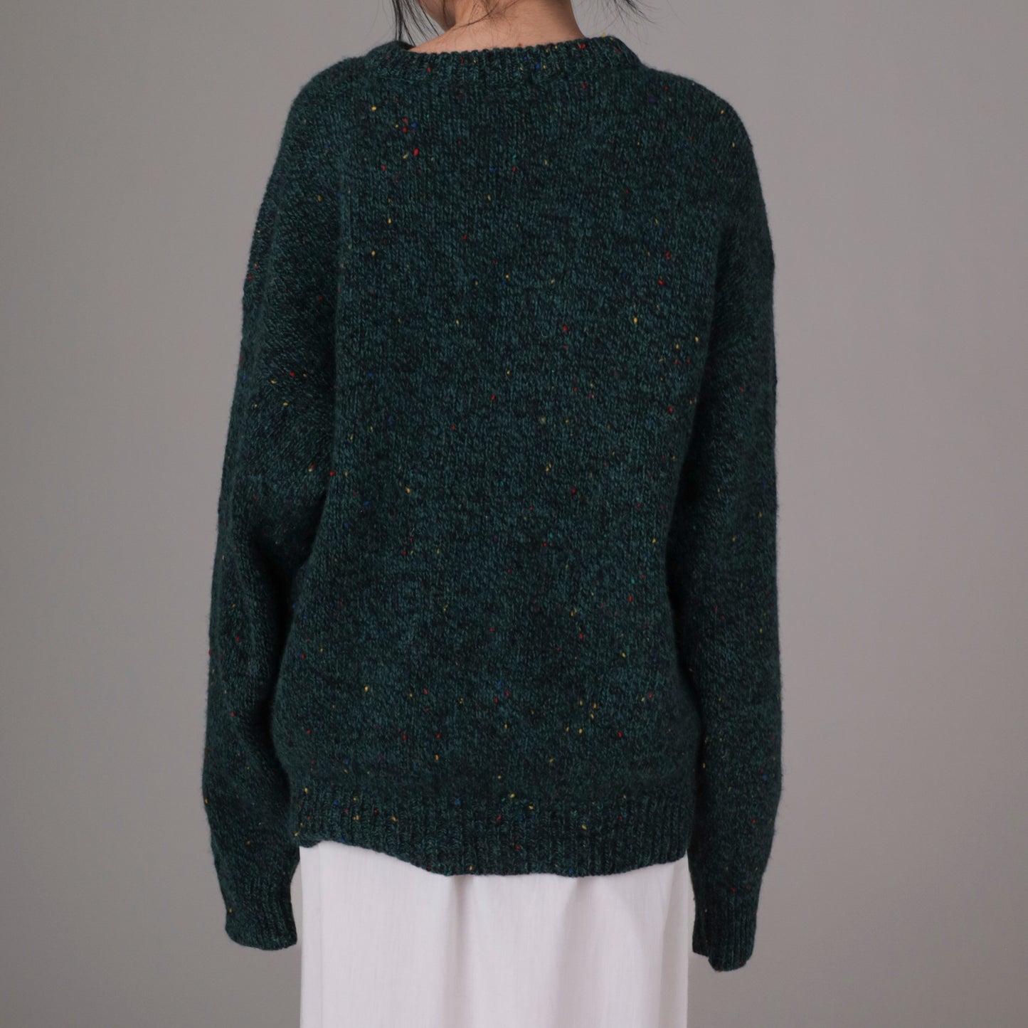 90s Dark Green Wool Sweater