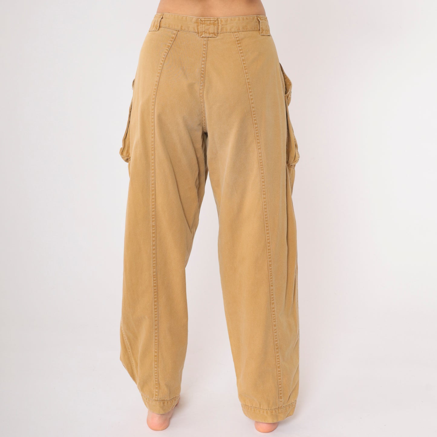 Vintage Brown Ankle Snap Cargo Pant M/44