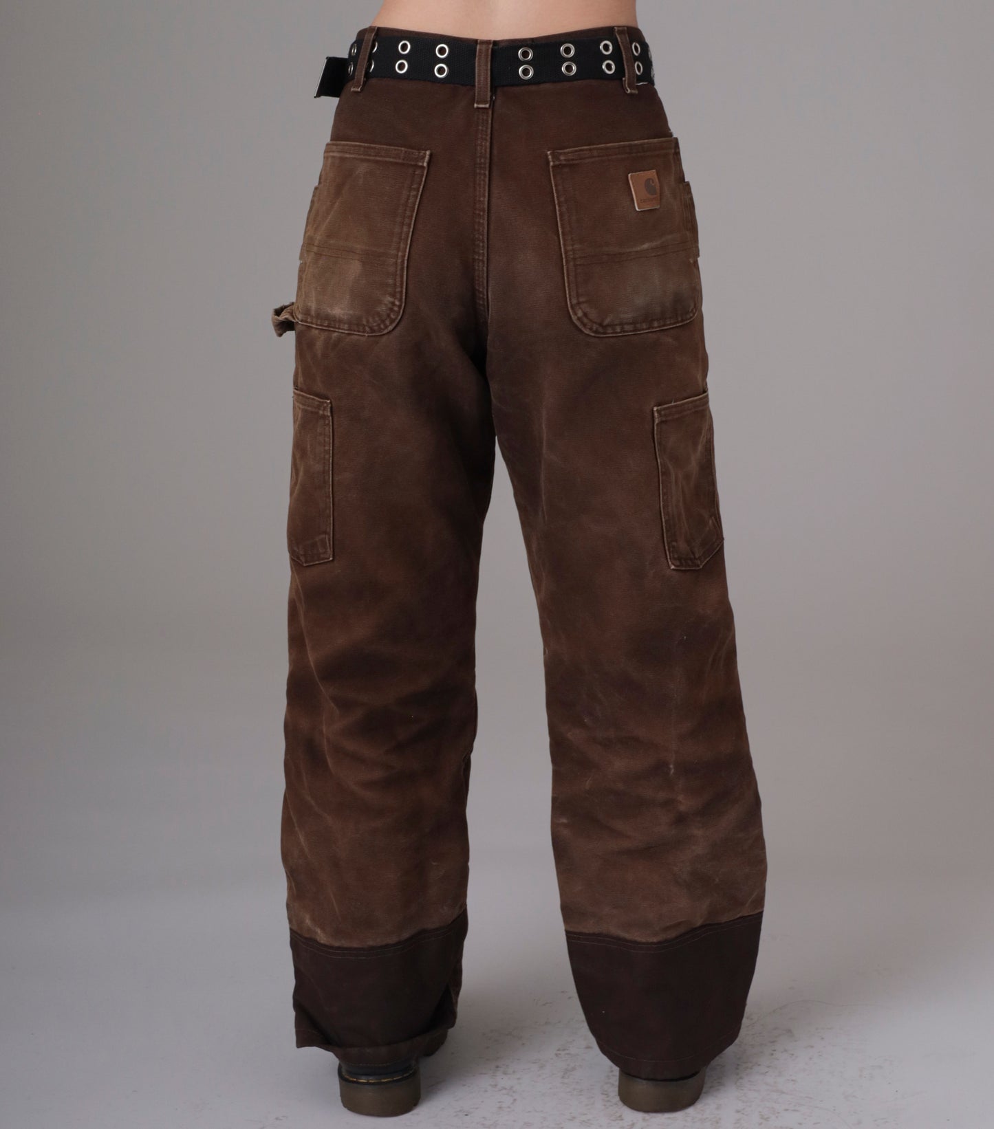 90s Dark Brown Carhartt Lined Double Knee Pants