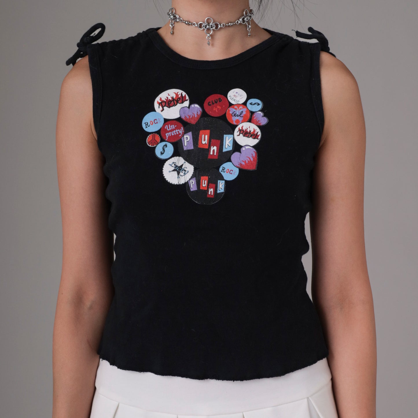 Punk Rocker Girl Tank Top Y2K